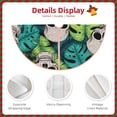 thumbnail image 5 of Kll Skull And Palm Leaves Christmas Tree Skirt 48",Party Decorations Farmhouse For Christmas Decorations Holiday Party, 5 of 8