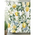 thumbnail image 2 of Fsddascl Lemon Fruit Shower Curtain Set - Small 36" x 72" Washable Bathtub Curtain with 12 Hooks, Vintage Tree Leaf Branch Flower Floral Waterproof Fabric Stall Shower Curtains for Bathroom/Bathtub, 2 of 6