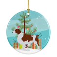 thumbnail image 1 of Caroline's Treasures Welsh Springer Spaniel Adorno de cerámica para árbol de Navidad feliz, multicolor Caroline's Treasures BB2918CO1, 1 of 1