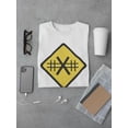 thumbnail image 3 of Warning Sign T-Shirt Men -Smartprints Designs, Male Large, 3 of 4