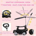thumbnail image 5 of iYofe Ford Bronco 3-in-1 Toddler Push Car for Ages 1-3, Ride On Toy with Adjustable Parent Handle, Canopy, Safety Guardrail, Horn & Silent Wheels, Push Car for Toddlers, 5 of 8