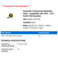 thumbnail image 2 of Automatic Transmission Modulator Valve - Compatible with 1969 - 1972 Ford E-100 Econoline 1970 1971, 2 of 2