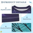 thumbnail image 2 of FORMRS Boys Rash Guard Short Sleeves Swim Shirt Quick Dry UPF 50+ Sun Protection, Sizes 3-12T, Purple Moonlight Forest, 2 of 6