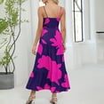 thumbnail image 6 of YuXingFu Summer Dresses for Women with Sleeves Maxi Crew Neck Plus Size Womens Dress Sleeveless Floral Long Casual Summer Multicolor S, 6 of 9