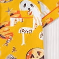 thumbnail image 6 of TGPMGRZ Ladies Halloween Pajamas Elegant Button Down Shirts Relaxed Fit Shorts Halloween Couple Pajamas, 6 of 9