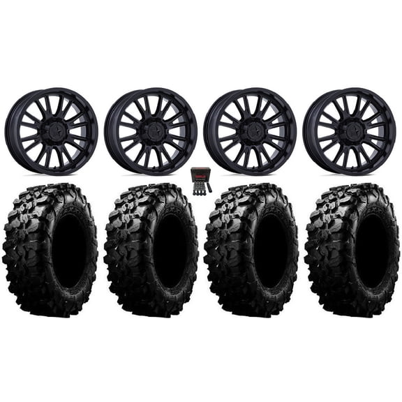 MSA ThunderLips 15" Wheels Black 35" Carnivore Tires Polaris RZR XP 1000 / PRO XP / Ranger XP 900/1000