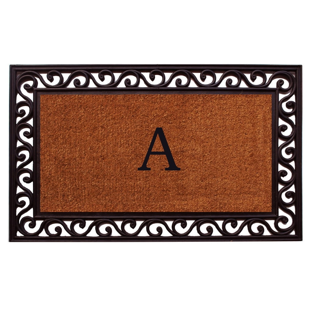 Calloway Mills Rembrandt Monogram Outdoor Doormat 18" x 30" (Letter W)