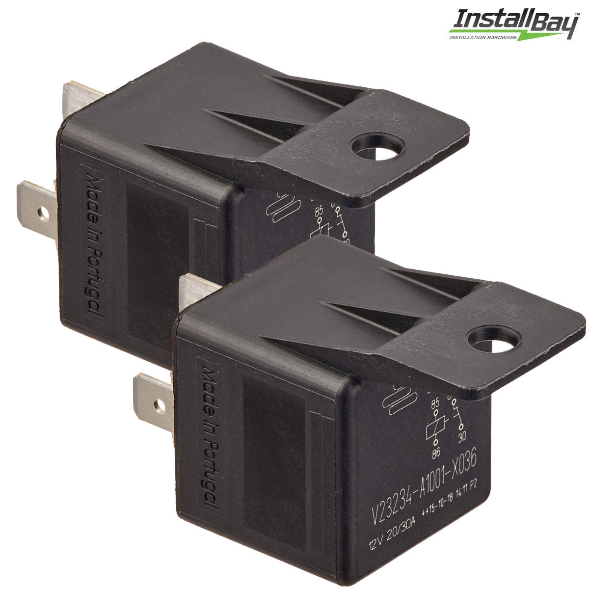 SET OF 10 12v 5pin 20/30 amp On/Off Relays automotive