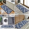 thumbnail image 6 of Dark Blue Ballerina Flower Pattern Kitchen Rug Mat,Kitchen Runner Rugs Non Skid Washable,Decorative Kitchen Floor Mats for Kitchen,Sink,Laundry,17"x47.2", 6 of 7