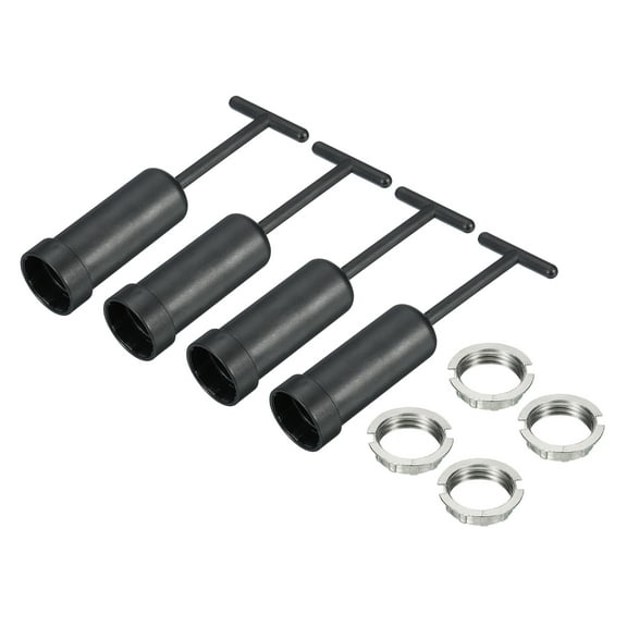 Uxcell G9 Light Socket Rings Lamp Shade Holder Ring Replacement M20 with Removal Tool, 4 Set