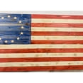 thumbnail image 5 of Betsy Ross Handmade Wooden American Flag with Carved 13 Star Union Indoor or Outdoor Patriotic Wall Hanging, 5 of 9