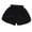 -C-Black67, variant on FINALGANG New Shorts For Girls Solid Color Elastic Waistband Athletic Shorts Wide Leg Beach Bottom Durable Skin Friendly Fabric For Kid