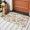 Brown, variant on Black Spring Floral Round Area Rug 3 FT,Small Kitchen Bathroom Mats,Summer Botanical Farmhouse Vintage Washable Indoor Outdoor Throw Runner Carpet Non-Shedding Doormat for Table Shower Sofa Entryway