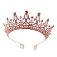 thumbnail image 3 of Crown Bride Quinceanera Headpieces, Tiara de boda, para niñas nupciales, regalo, accesorios para el cabello, elegante para fiesta de graduación de Estilo G Macarena Corona, 3 of 8