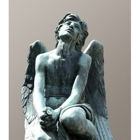 - LAMINATED POSTER Italy Florence Angel Sculpture Bronze Poster Print 24 x 36