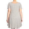 thumbnail image 4 of Women's Plus Size Solid Tunic Top, 4 of 4