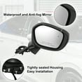 thumbnail image 4 of Unique Bargains Door Mirror Assembly Right Side for Honda Civic 2022-2023 Power Glass Non-Heated Manual Folding Black, 4 of 6
