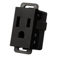 thumbnail image 2 of Contacto Eléctrico Leviton Stalo Kristalo Negro 1/3", 2 of 3