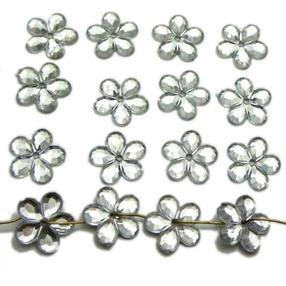 U8MO 200 Pink Flatback Acrylic Round Sewing Rhinestone Gems Button 12mm Sew on beads