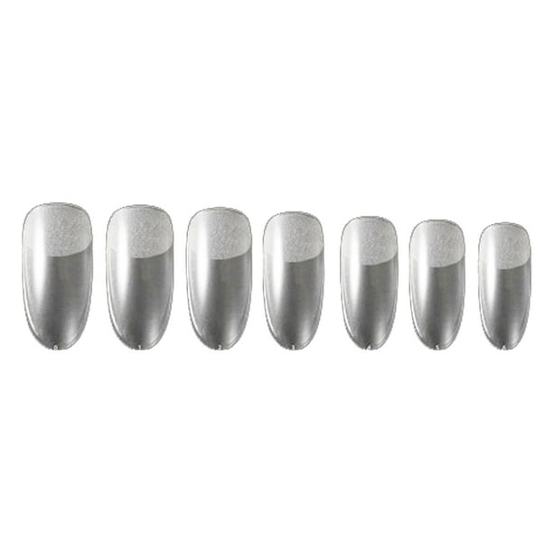 Uñas postizas de almendra Uñas prensadas de almendra Puntas de uñas de almendra preformadas para cobertura total Uñas acrílicas de almendra Uñas postizas francesas para extensiones de uñas Arte de