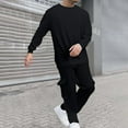 thumbnail image 3 of Mens Sweatsuits 2 Piece Sets, Men's Tracksuits Outfit Casual Athletic Suit Set Hoodie Sweatshirt Tracksuit Oversized Jogger Sweatpants, 3 of 9