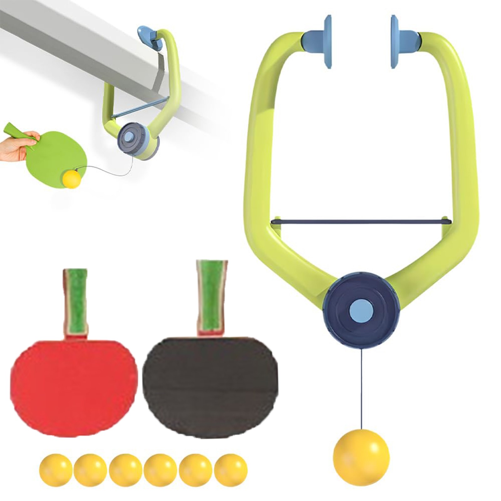 Filet De Ping-Pong Portable Pour Enfants Pwshymi - Mini Jeu De Tennis De Table Avec Poteaux Et Balles, Idéal Intérieur Et Extérieur