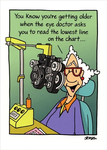 Oatmeal Studios Woman At Eye Doctor Funny Birthday Card Walmart Com Oatmeal Studios Woman At Eye Doctor Funny Birthday Card Walmart Com