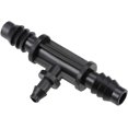 thumbnail image 1 of Conector de tubería en T con púas para goteo de mapa de abastecimiento, apto para tubos de manguera de 4 mm y 8 mm de diámetro interior para sistema de riego agrícola de jardín, plástico, 15 piezas, 1 of 4