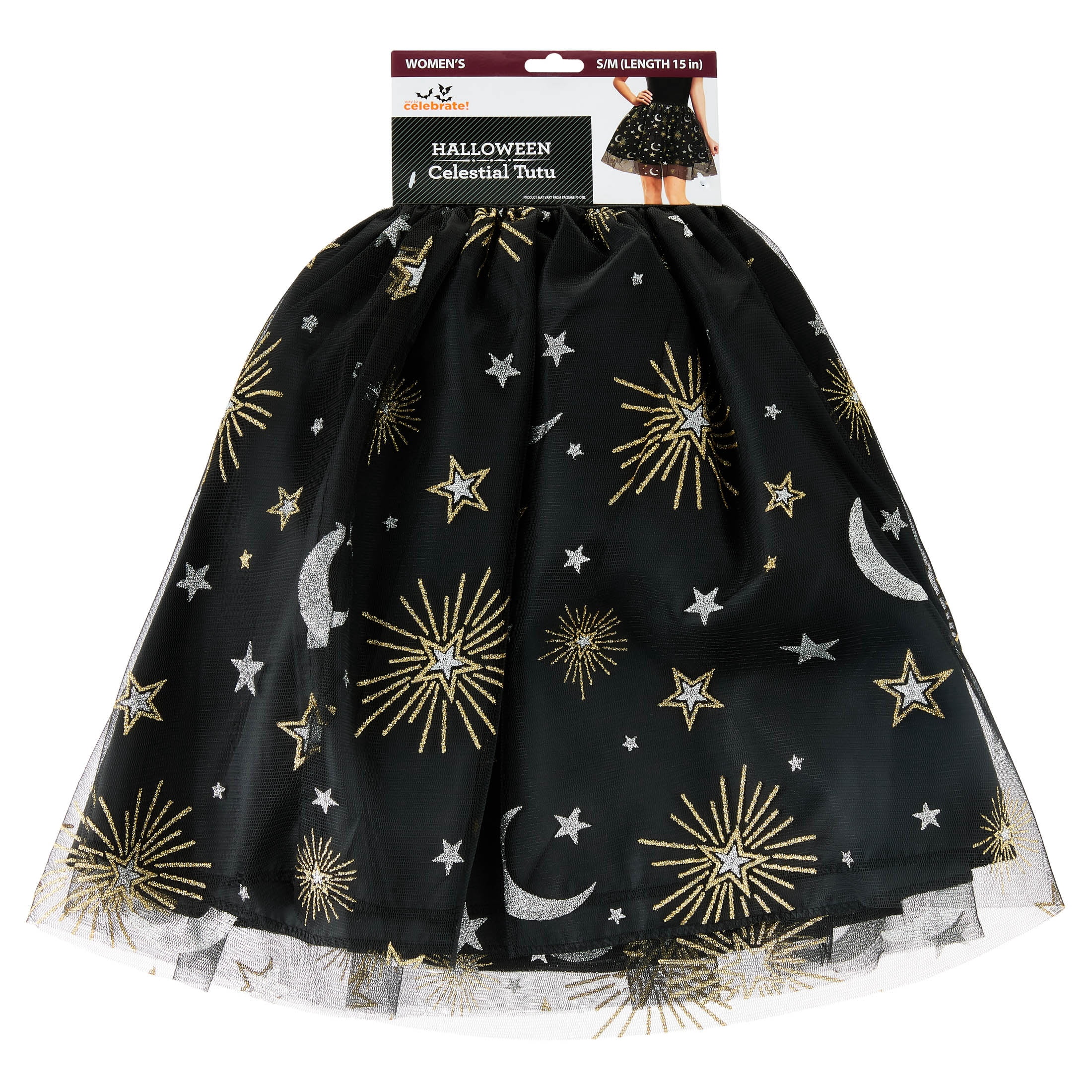 Celestial Tutu Costume Accessory for Adults, Multicolor, S/M, Halloween by Way To Celebrate