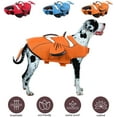 thumbnail image 4 of Dog Life Jacket with Handle, Adjustable Dog Life Vest for Swimming Boating, Doggie Safety Vest Floatation Preserver Lifesaver for Small Medium Large Dogs, Orange, M, 4 of 9