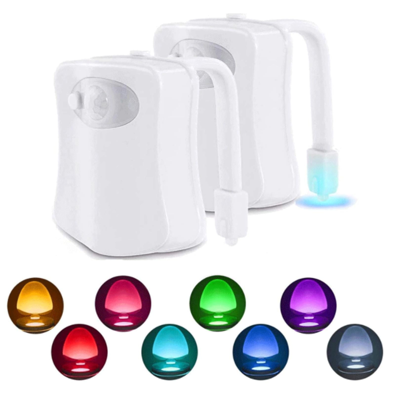 1pc Toilet Night Lights With Projection Lamp, 16-Color Changing LED Bowl  Nightlight With Motion Sensor Activated Detection, USB Chargable Cool Fun  Bat