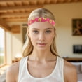 thumbnail image 6 of Unique Bargains 1 Pc Durable Headband Baseball Headband for Sport Rose Red, 6 of 6