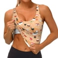 thumbnail image 3 of Hirioo Funny Sushi for Women's Sports Vest with Full-Print Design, Stretchy Fabric and Removable Pads-X-Large, 3 of 8