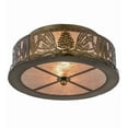 thumbnail image 5 of Meyda 65099 16 in. Mountain Pine Flushmount - Antique Copper, 5 of 7