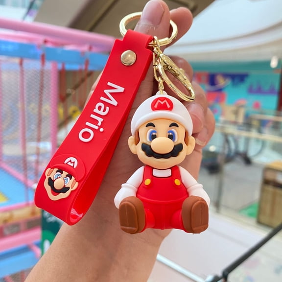 Mario Cartoon Keychains For Girls Boys, Cute Pendant Keychains Accessories, Key ring Purse Backpack, Key Accessories Wristlet