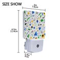 thumbnail image 4 of Yayeee LED Plug in Night Light for The Home with Auto Dusk to Dawn Light Sensors, 2 Pack, Blue Simple Shapes, 4 of 6