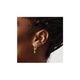 thumbnail image 4 of 1.00 Carat (Ctw) Emerald Leverback Drop Earrings in 14K Yellow Gold for Women, 4 of 5