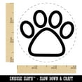 thumbnail image 2 of Paw Print Outline Dog Cat Self-Inking Rubber Stamp Ink Stamper - Lime Green Ink - Small 3/4 Inch, 2 of 7