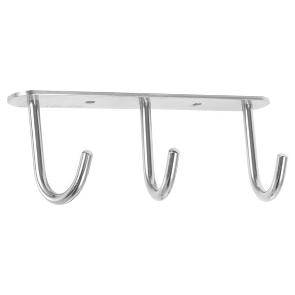 QIFULL Silver Metal Cup Drying Hanger Under Cabinet Holder for Mugs Pots and Kitchen Use