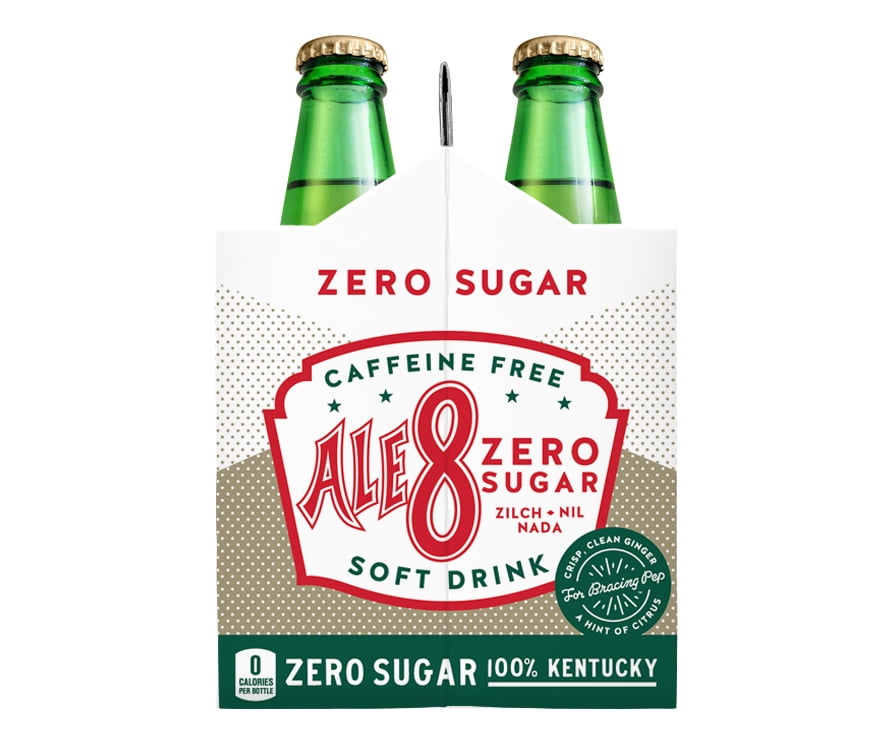 Ale-8-One Zero Caffeine-Free Ginger Ale Soda Pop, 12oz 6 Pack