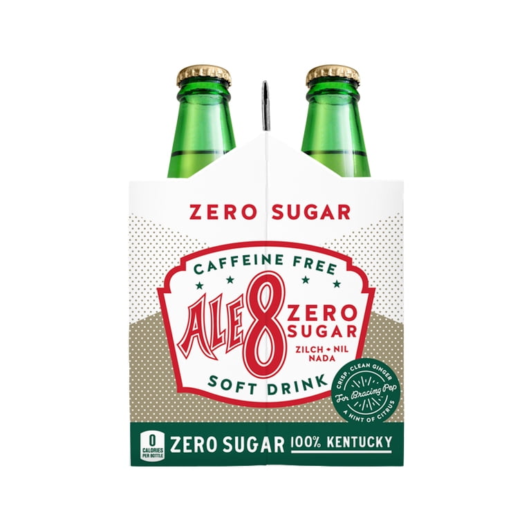 Ale-8-One Zero Caffeine-Free Ginger Ale Soda Pop, 12oz 6 Pack