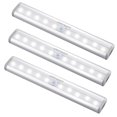 thumbnail image 1 of URPOWER Motion Sensor Light Indoor, 10 LED Motion Sensor Closet Lights Battery Operated Magnetic Under Cabinet Lights Strip Wireless Stick Up Night Lights Bar for Closet Kitchen Hallway Stair (3 Pack), 1 of 1