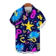 thumbnail image 4 of Stamzod Beach Shirts for Men Casual Short Sleeve Button Down Shirts Summer Hawaiian Shirt with Pocket Wine L, 4 of 6
