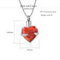 thumbnail image 2 of Crystal Heart Cremation Jewelry for Ashes Urn Necklace Lockets for Human Ashes Pendent for Ashes and Chain, 2 of 4
