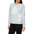 thumbnail image 4 of Reebok Womens Journey French Terry Cropped Crew Sweatshirt,Sizes XS-XXXL, 4 of 4