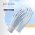 thumbnail image 3 of Guantes de montar de seda de hielo para mujer, guantes con pantalla táctil abatibles, guantes deportivos antidesgaste finos para primavera y verano, 3 of 6