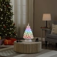 thumbnail image 2 of Mr. Christmas 24 in. White Nostalgic Ceramic Tree with Lightshow, 2 of 5
