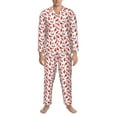 thumbnail image 3 of Goofa Red Birds for 2-piece Loungewear Set Men’s Sleepwear Set Soft PJs Cozy loungewear Comfy Sleep Set Winter Pajamas-, 3 of 7