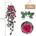 thumbnail image 3 of RECUTMS 3.3Ft Artificial Hanging Plants Red Flowers Plants Vine for Indoor and Outdoor Decoration(2Pcs), 3 of 8