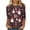JRN4-Christmas Gifts-Multicolor, variant on VKOYWKM Christmas Shirt Women 3/4 Length Sleeve Tops Christmas Snowman Graphic Tees Loose Fit Crew Neck Fall T-Shirts Holiday Gift Top